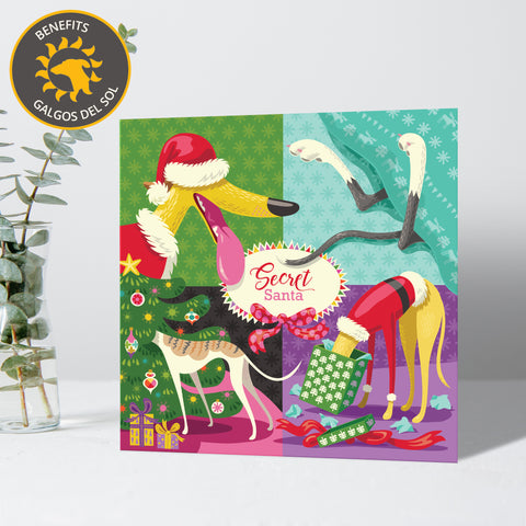 Pack of 5 Christmas Cards - Secret Santa