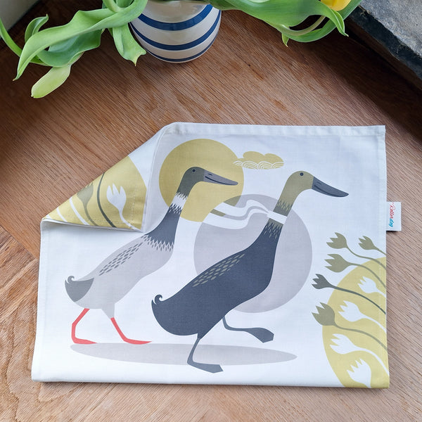 Derbyshire Ducks Tea Towel