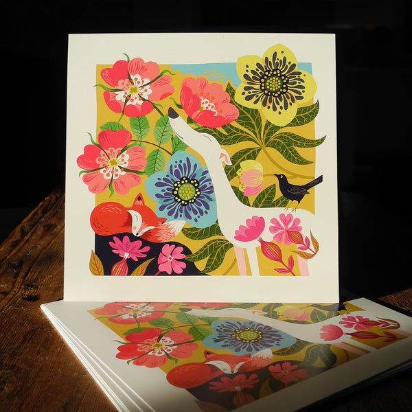 Dog Rose 10 Postcard Set