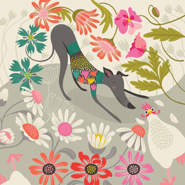 Greta the greyhound design by Rollerdog