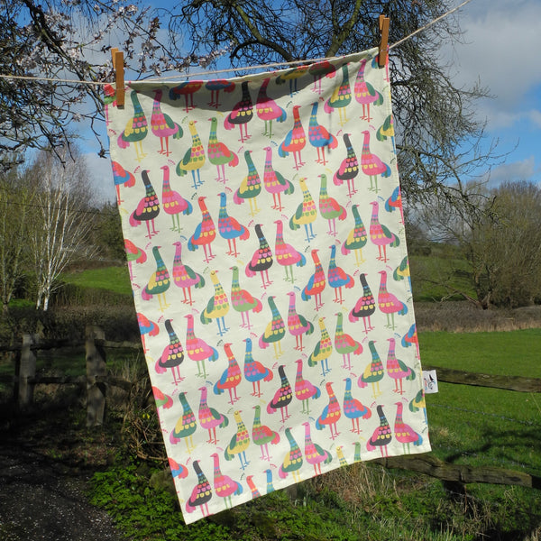 Haughty Peacocks Tea Towel Set of 2