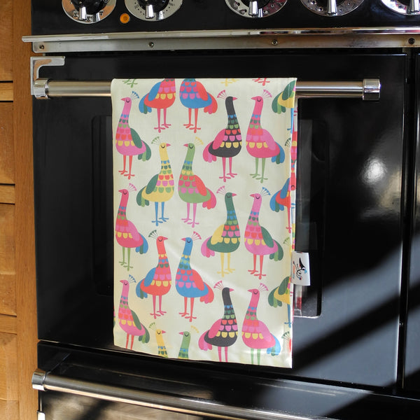Haughty Peacocks Tea Towel Set of 2