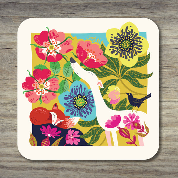 A Dog Rose coaster by Rollerdog