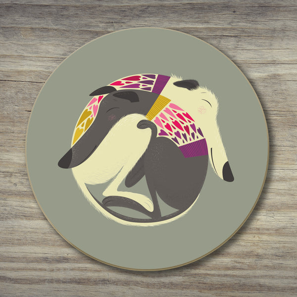 A Mabel & Olive coaster by Rollerdog