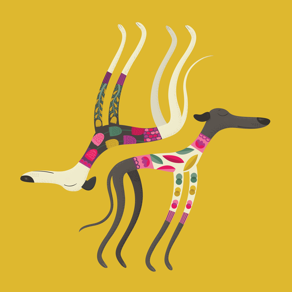 Sleepy Sighthounds design by Rollerdog